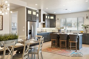 Gorgeous open concept designer kitchen with island