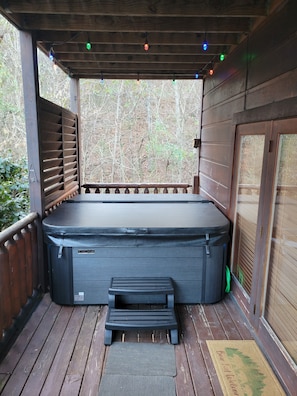 NEW 7 PERSON HOT TUB INSTALLED 11/2024. HAS LED LIGHT PACKAGE!!