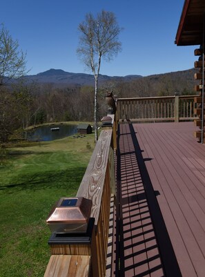 view of the pond and Camel's Hump