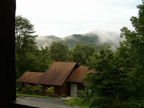 Smoke on the maintain behind storeroom