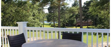 Our balcony over looking the golf course 