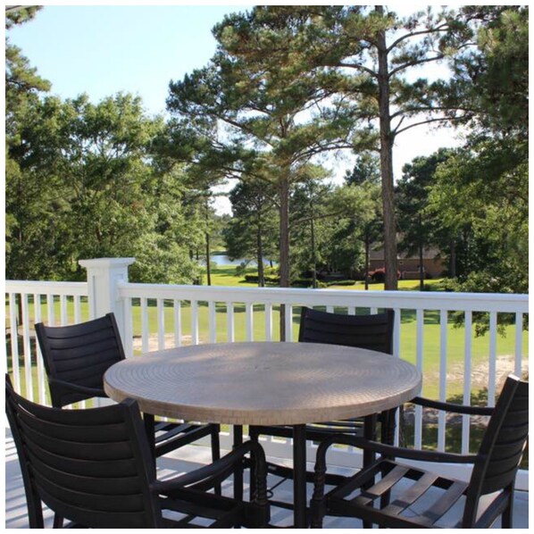 Our balcony over looking the golf course 