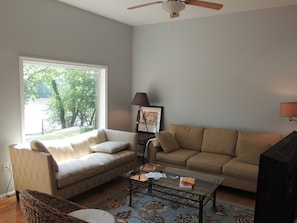 Our favorite spot for relaxing with a coffee.