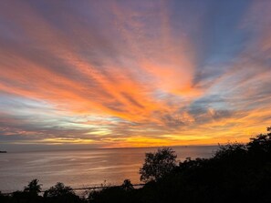 Unworldly, breathtaking sunsets right from your private balcony