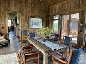 Dog trot dining area