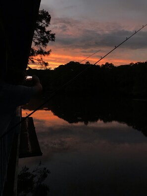 Sunset from Back Deck Looking West 