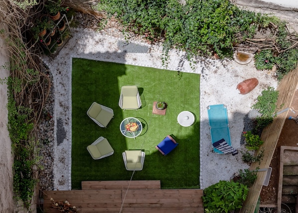 Panoramic view of the garden