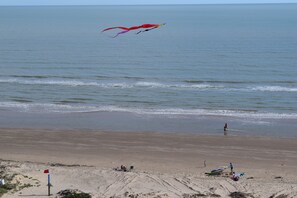 Kite flying as seen from the balcony