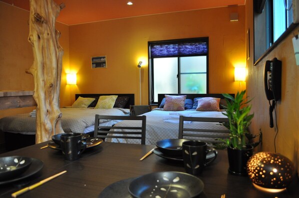 Bamboo floors, highest quality bedding, and stylish furnishings (Bamboo Suite).