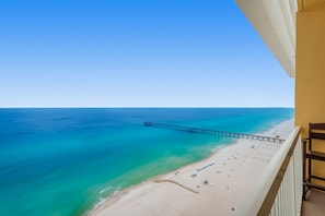 Unparalleled views of the Gulf, city pier and beach  from your penthouse condo!