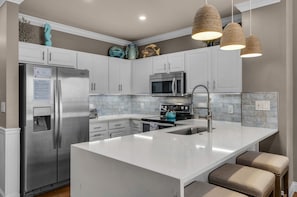 NEW for 2024 - Kitchen Upgrade with New Cambria Quartz Counters, Tile & Lighting