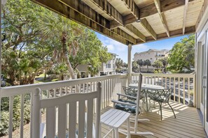 Enjoy the Covered Balcony