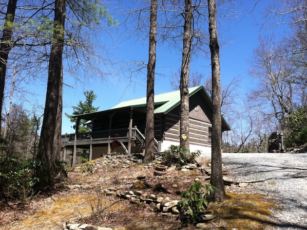 Approaching the cabin