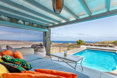 Villa Deluxe Casa Volcan, a 1 km de la playa Paradisal, piscina privada, vistas al mar,  