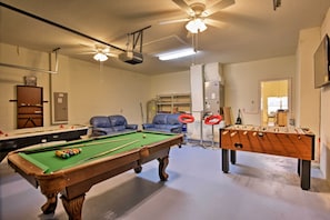 Garage | Game Room | Foosball | Pool | Air Hockey