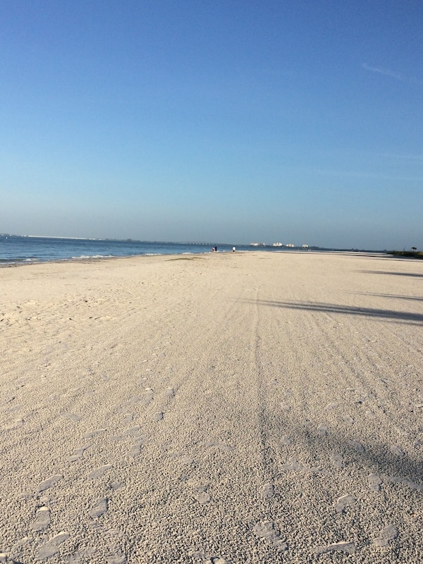 Our Beautiful Beach! The town recently brought in clean sand to our beaches.