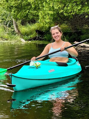 Kayaking the AuTrain river behind our cottage is highly recommended!