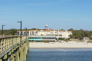 Oak Island Pier Overlooking Yaupon Dunes Condo