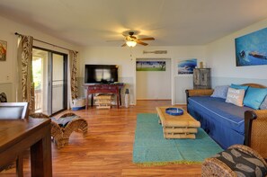 Living & Dining area with views of the ocean