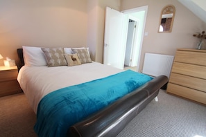 One of the double bedrooms at Seagulls Rest