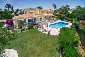 Aerial View of Villa and Pool