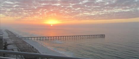 Sunrise over Navarre Beach Pier