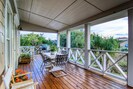 Large covered deck offers a beautiful space for your al fresco dining