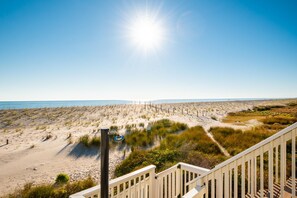 Vue sur la plage ou l’océan