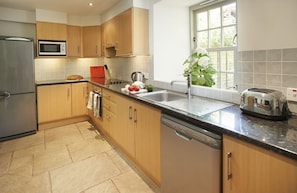 Ground floor: Fully fitted kitchen.