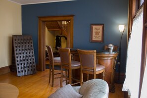 Formal dining room, bar