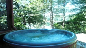 Private Hot Tub overlooking Lake