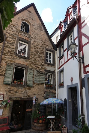 Front View Of Historic 14th Century Building 