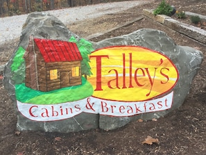 Welcome to Talley's Cabins and Breakfast. We're right where you want to be!