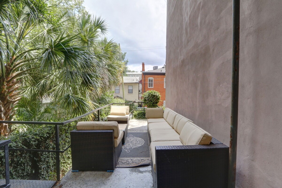 W Jones St. Luxury Parlor- Private Balcony & Off Street Parking Included!