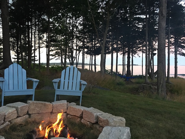 Sit back and enjoy beachfront bonfires overlooking the open ocean views 