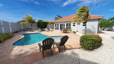 Enjoy the large private back yard