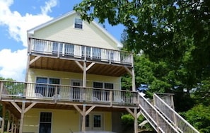 Many decks with breathtaking views.  3rd floor bedroom decks are priceless.