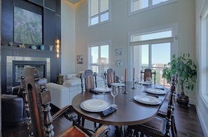 Large formal dining area