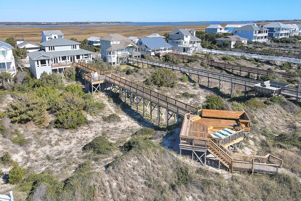 Aerial View of Sea Forever, Caswell Beach and ICW