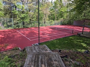 Private tennis court