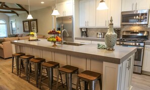 Gourmet Kitchen with Stainless Steel Appliances