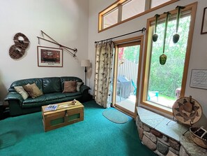 Living Area out to Gas BBQ & Hot Tub