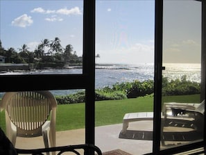 Looking from inside out the Lanai