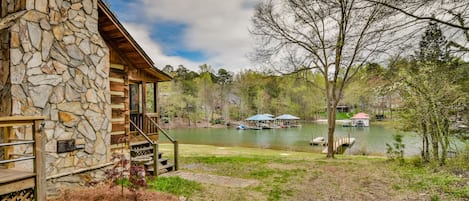 Steps to back porch