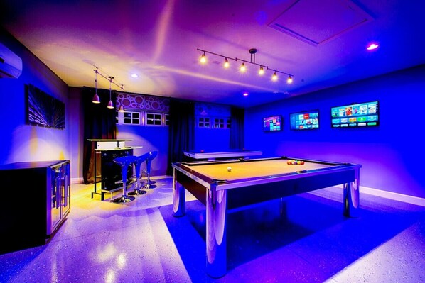 Mood lit high end Games Room
