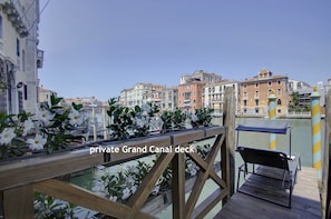 Canal Grande and the private deck