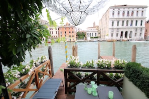 Canal Grande and the private deck