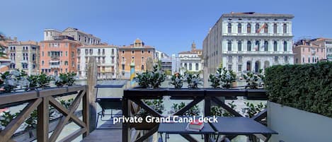 Canal Grande and the private deck