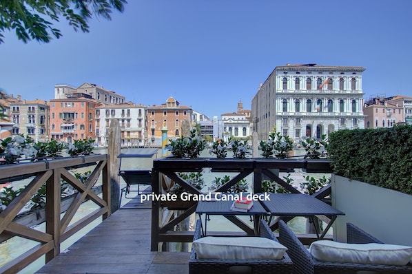 Canal Grande and the private deck