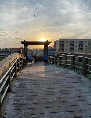 Across the street from the Boardwalk 